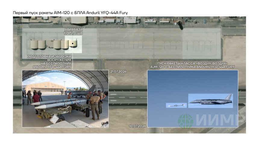 Первый пуск ракеты AIM-120 с БПЛА YFQ-4A Fury