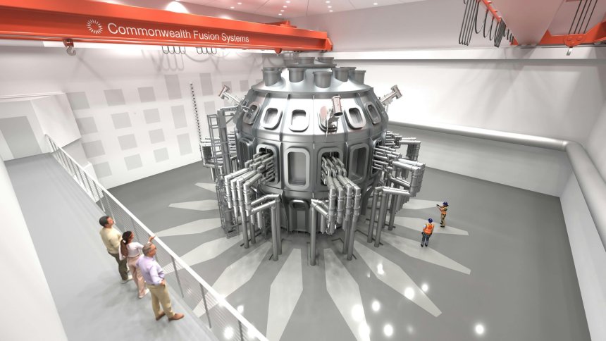 CFS SPARC in Tokamak Hall, 3D рендер