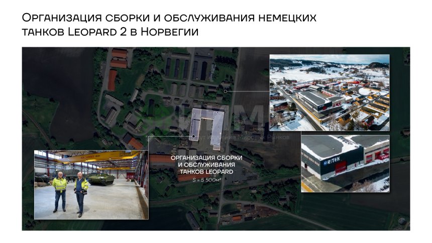 Организация сборки и обслуживания немецких танков Leopard 2 в Норвегии