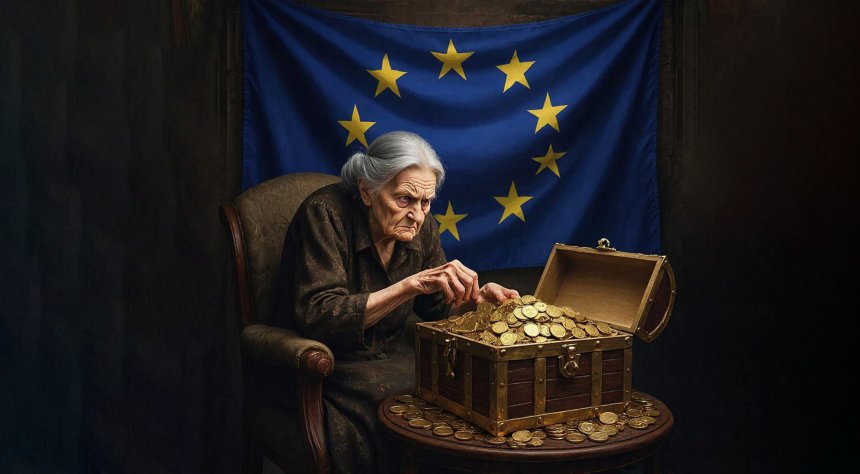 Старуха и сундук с золотом