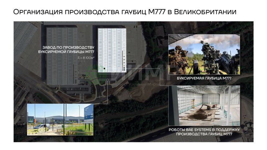 Организация производства гаубиц М777 в Великобритании