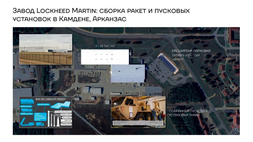 Завод Lockheed Martin: сборка ракет и пусковых установок в Камдене, Арканзас