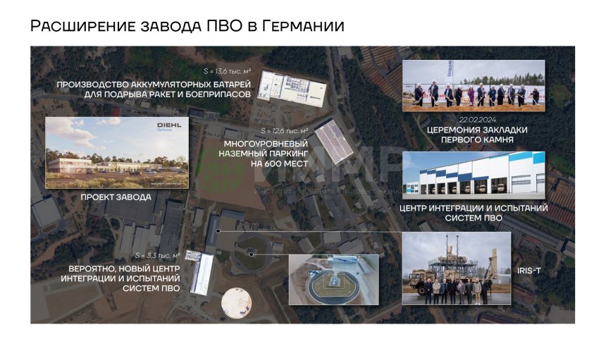Расширение завода ПВО в Германии