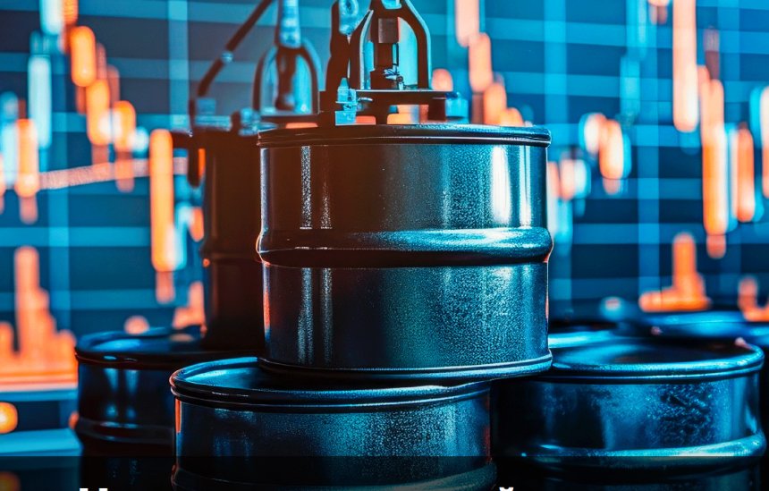 Бочка нефти, абстракция