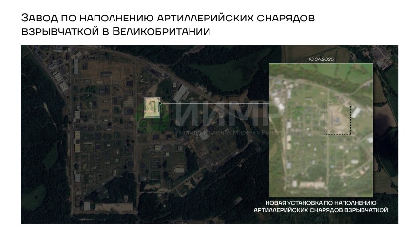 Завод по наполнению артиллерийских снарядов взрывчаткой в Великобритании