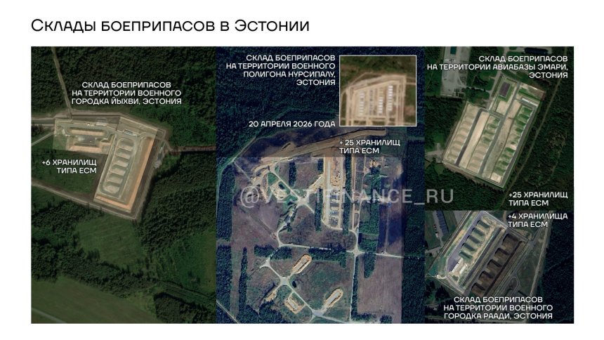 Склады боеприпасов в Эстонии