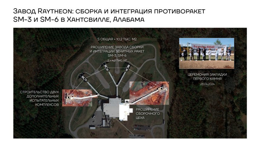 Завод Raytheon: сборка и интеграция противоракет SM-3 и SM-6 в Хантсвилле, Алабама