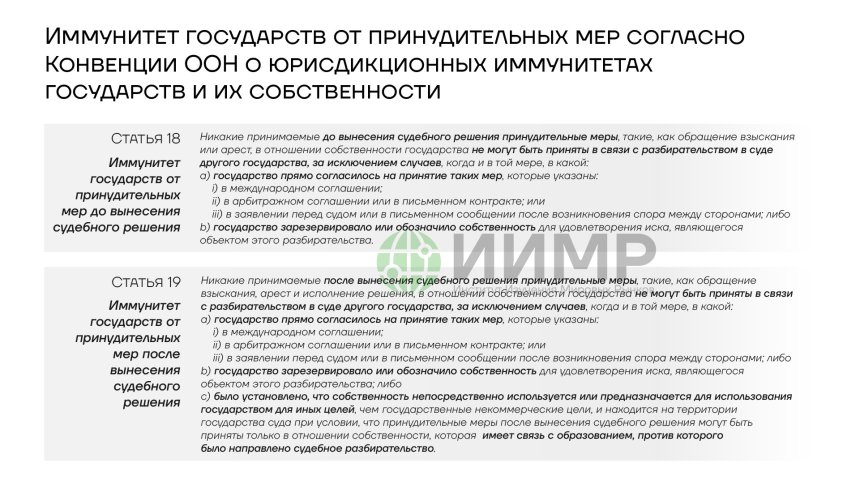 Конвенция ООН о юрисдикционных иммунитетах государств и их собственности