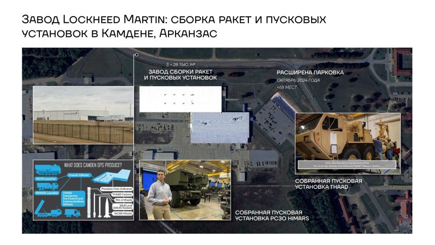 Завод Lockheed Martin: сборка ракет и пусковых установок в Камдене, Арканзас