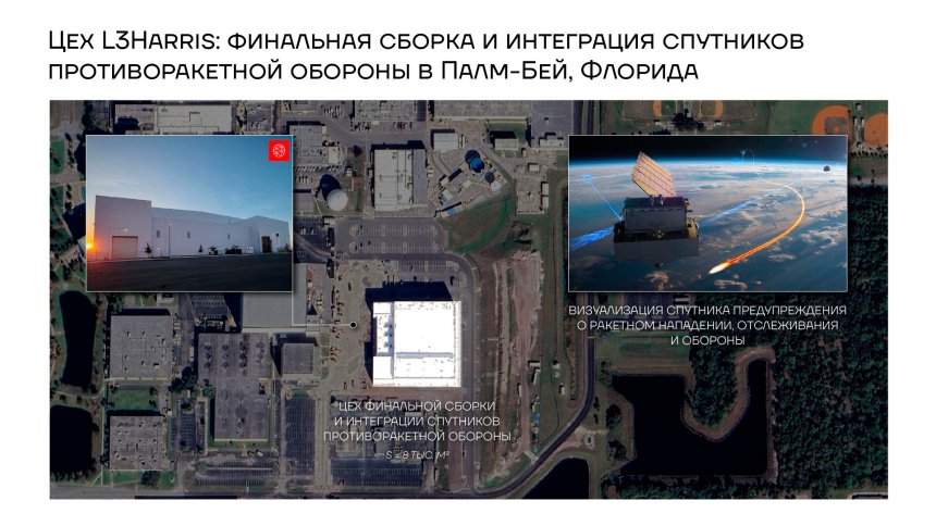 Цех L3Harris: финальная сборка и интеграция спутников противоракетной обороны в Палм-Бей, Флорида