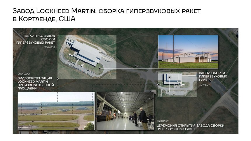Завод Lockheed Martin: сборка гиперзвуковых ракет в Кортленде, США