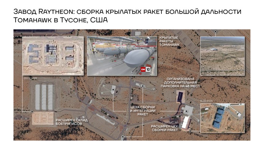 Завод Raytheon: сборка крылатых ракет большой дальности Tomahawk в Тусоне, США