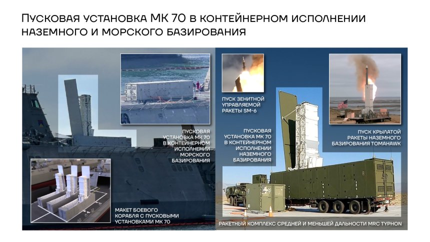 Пусковая установка МК 70 в контейнерном исполнении наземного и морского базирования