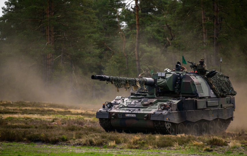 Военные учения НАТО "Wettiner Heide" в Нижней Саксонии