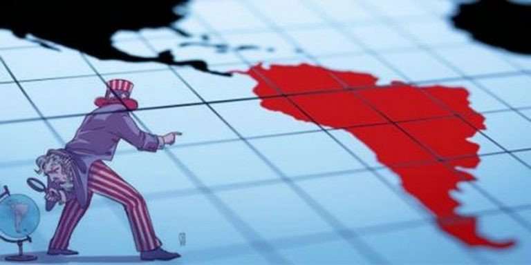 Контуры карты Латинской Америки