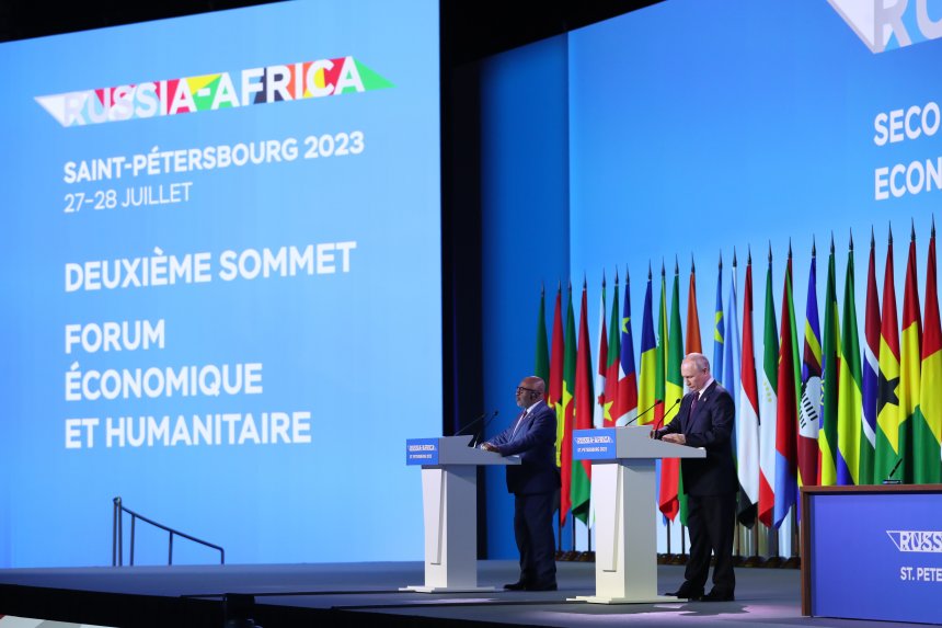 Выступление  В.В. Путина на саммите Россия-Африка 2023